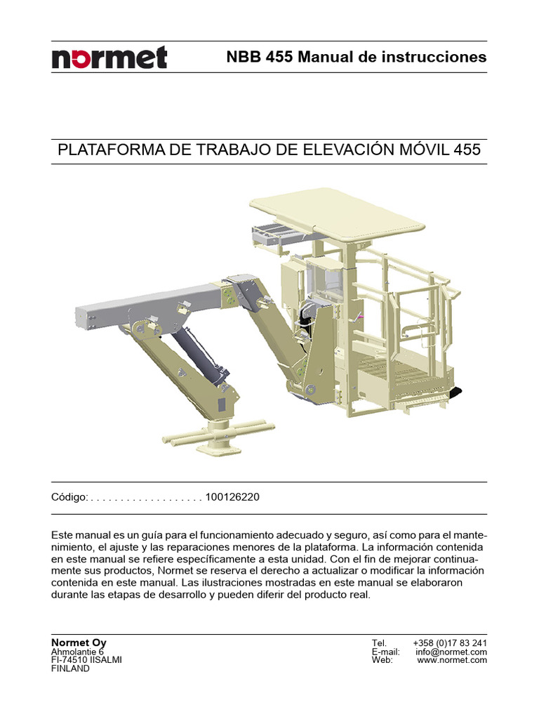 Manual de Instrucciones NBB 455 | PDF | Engranaje | Ingeniería mecánica