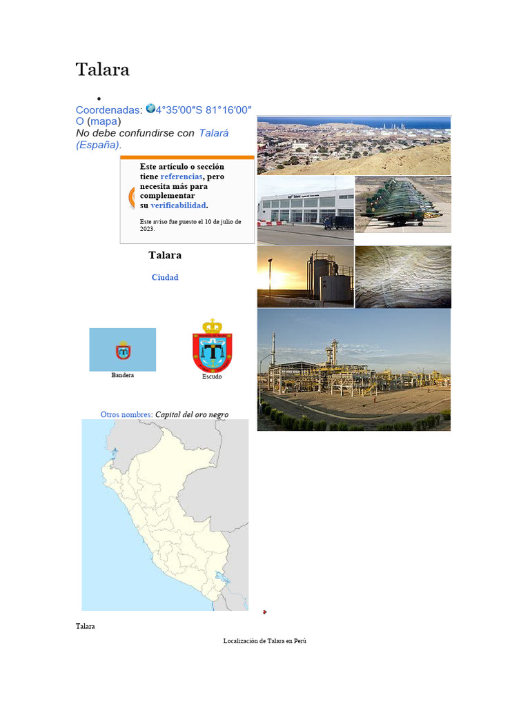 Talara | PDF | Ciencias de la Tierra
