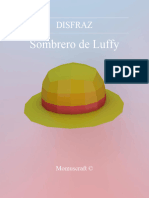 Sombrero de Luffy - Momuscraft