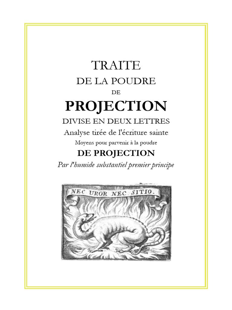 Poudre de projection et principes métalliques | PDF | Abraham | Vérité