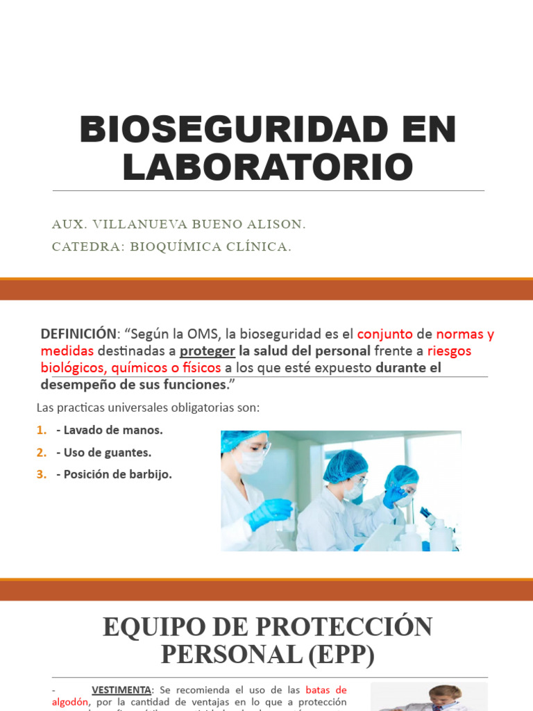 Bioseguridad en Laboratorio | PDF | Lavado de manos | Especialidades ...