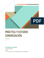 Práctica 9 Estudio Sonorización - Alejandro Olea