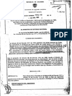 1995-11-22 MDN Resolucion #10412 Adm Zonas Orden Publico