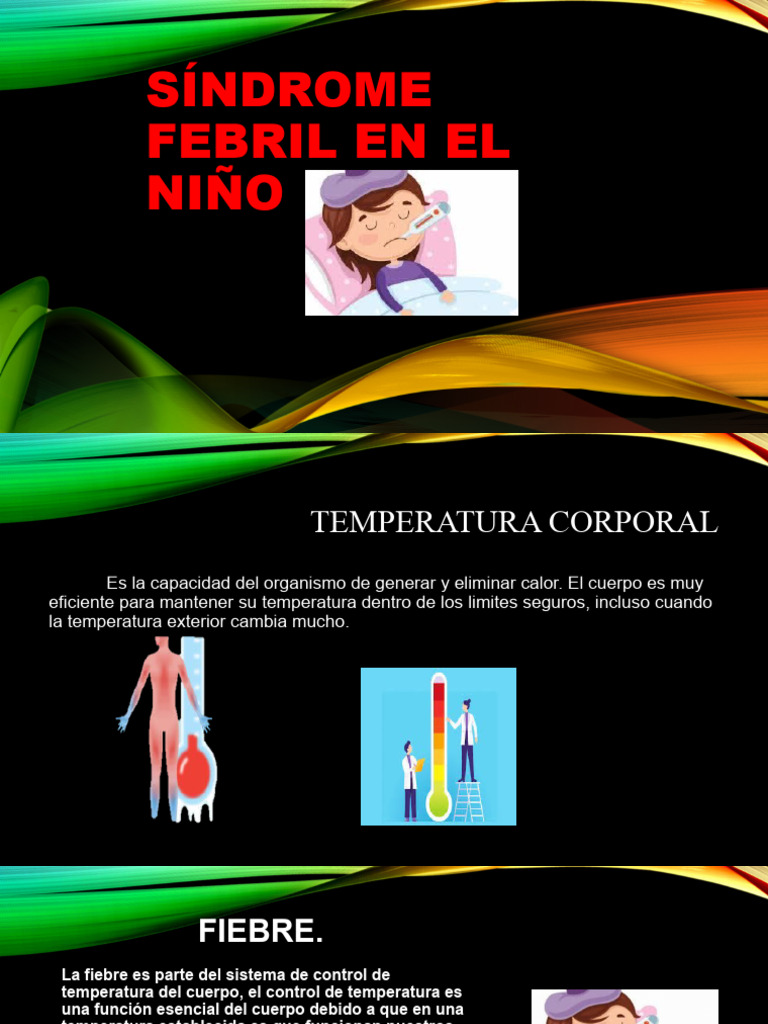 Síndrome Febril en Niños: Causas y Manejo | PDF