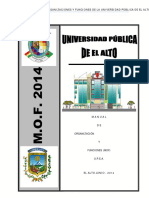 MANUAL DE FUNCIONES UPEA 2014 Nutricion