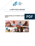 Priority Skills 20232024 Consolidated List of Priority Occupations and Skills