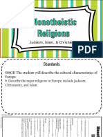 Europe Monotheistic Religions