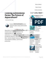 Floating Autonomous Farms - The Future of Aquaculture?