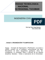 4° Ingenieria Civil I - Organizacion y Planificacion