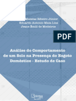 E Book Analise Do Comportamento de Um Solo Na Presenca Do Esgoto Domestico Estudo de Caso