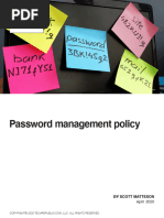 TRP Password Management Policy