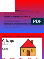 Actividades Mejora Fonema K