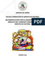 Recomendaciones Metodológicas Escuela Agentes de Pastoral