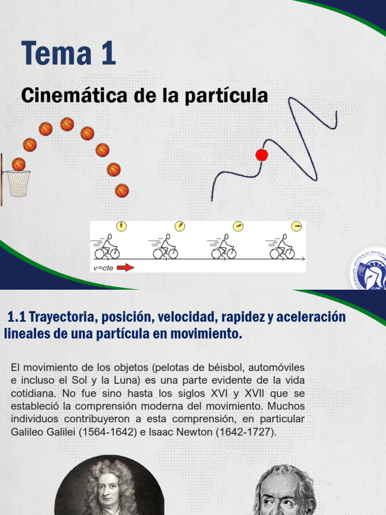 Trayectoria, Posición, Velocidad, Rapidez, y Aceleración Lineales de ...