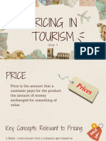 Pricing in Tourism Report