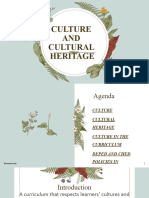 CULTURE AND HERITAGE by Jayson Kristian P. Bagaoi