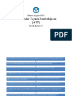 Alur Tujuan Pembelajaran (ATP) : Bahasa Inggris SMA