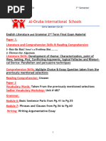 Grade 8 2ndterm Revision Sheets2023-2024