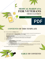 Medical Marijuana For Veterans Thesis Statement XL by Slidesgo