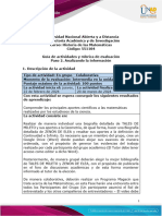 Formato Guia de Actividades y Rúbrica de Evaluación - Paso 2. Analizando La Información