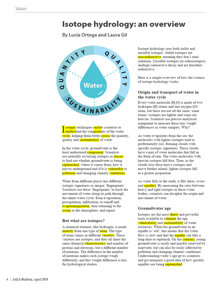 Isotope Hydrology An Overview Ok PDF