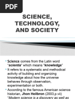 Science Technology and Society Lesson 1