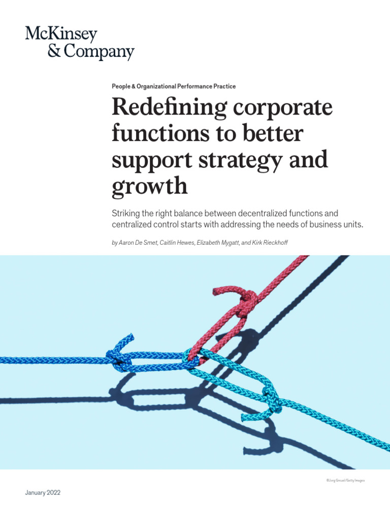 Optimizing Corporate Functions for Growth | PDF