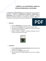 Los Equipos de Medición y Las Herramientas Usadas en Instalaciones Eléctricas Residenciales y Comercia