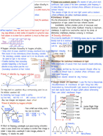 Wave Optics 1 Page Notes