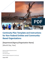 Non Federal Continuity Plan Template - 083118