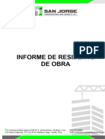 Informe de Residente de Obra