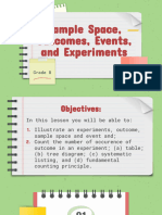 Sample Space, Events, Outcomes, and Experiments