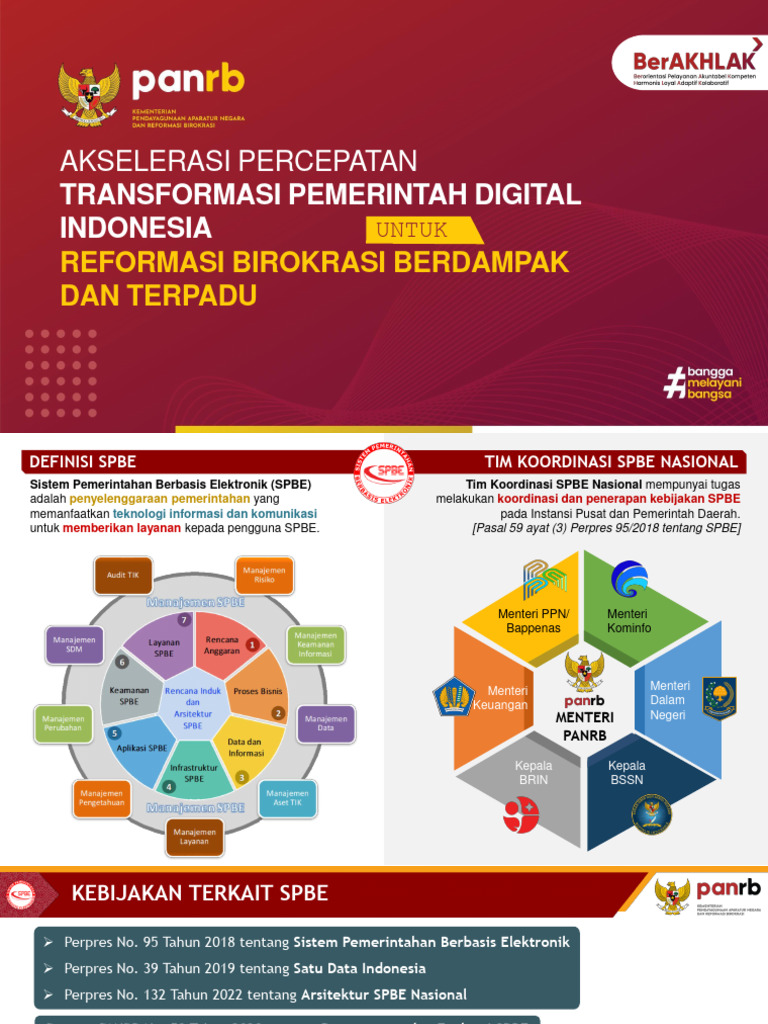 Akselerasi Transformasi Digital SPBE | PDF