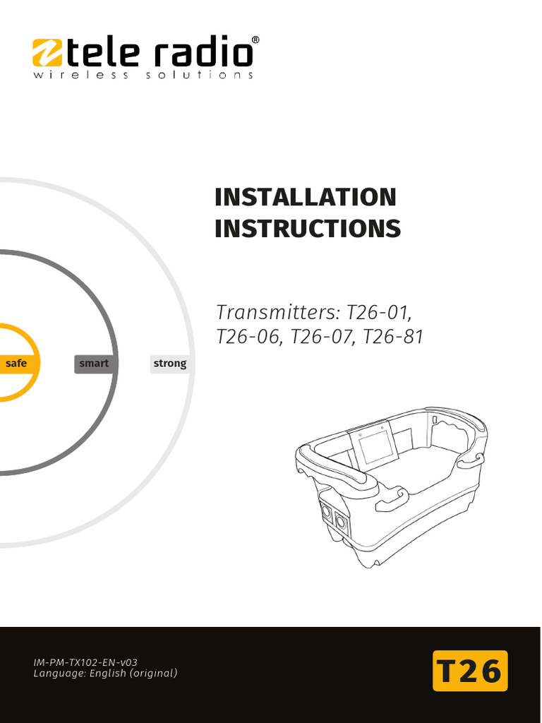 T26 Transmitter Installation Guide | PDF | Safety | Relay