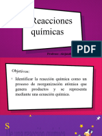 Componentes de Una Reaccion Quimica