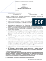 Presentación de Propuesta: PARTE 111 Anexo 1 Formulario A-L