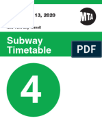 4 Train Timetable