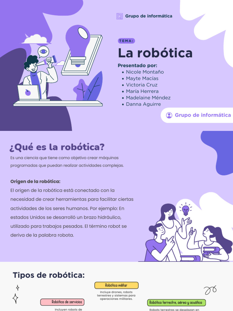 Introducción a la Robótica y Tipos | PDF | Robot | Robótica