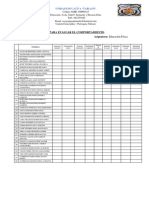 Matriz Evaluacion Del Comportamiento 1ro