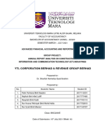 (PDF) - FAR660 Group Project YTL Corp BHD - REVENUE Group BHD