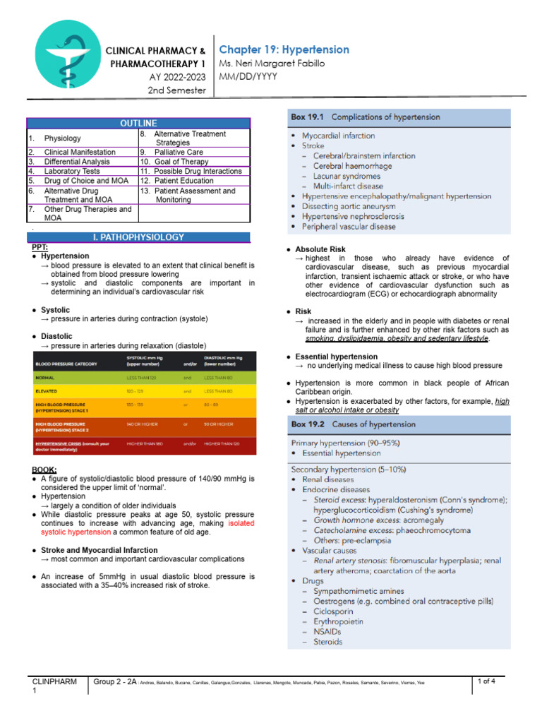 Hypertension Management Guide | PDF | Hypertension | Blood Pressure