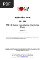 FTDI Drivers Installation Guide For Linux