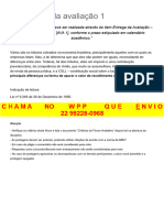 Enunciado Da Avaliação 1 - Legislação Aplicada À Logística (IL60075)