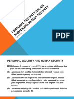 Personal Security Dalam Paradigma Human Security