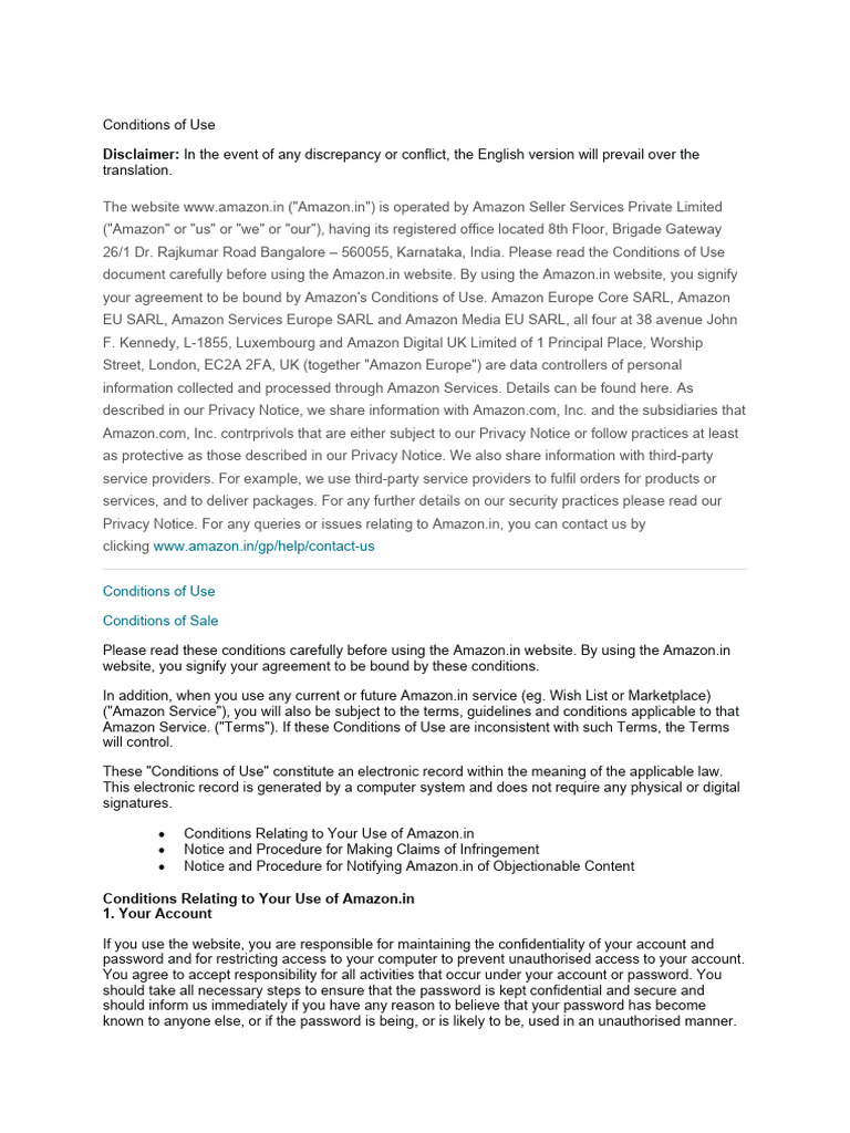 Disclaimer: in The Event of Any Discrepancy or Conflict, The English ...