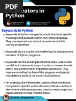 Operators in Python