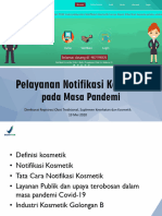 Materi Pelayanan Notifikasi Kosmetik Pada Masa Pandemi Covid-19 Oleh Direktorat Registrasi Obat Tradisional, Suplemen Kesehatan Dan Kosmetik