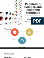 Population, Sampel, and Sampling Technique