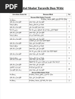 Dokumen - Tips Bacaan Bilal Saat Shalat Tarawih Dan Witir