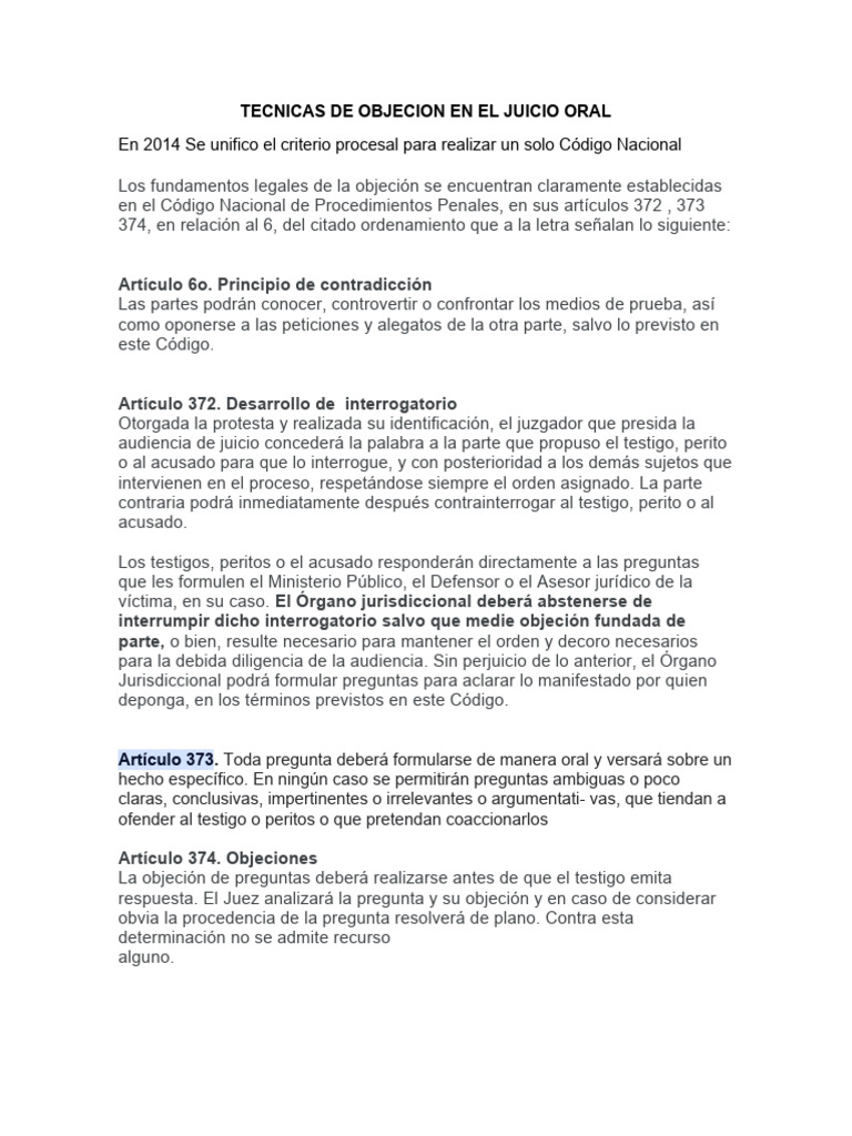 Objecion | PDF
